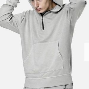John Elliott Mercer Half-Zip Hoodie - Clay - NWOT